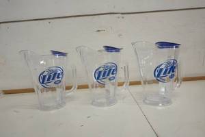 lot 735 image: Miller Lite Pitcher wIce Holder set of 3