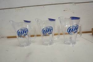 lot 737 image: Miller Lite Pitcher wIce Holder set of 3