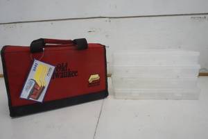 lot 747 image: Old Milwaukee Fishing Plano Box