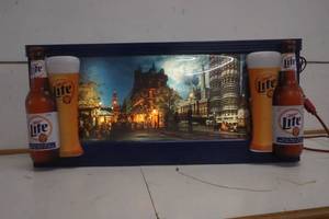 lot 755 image: Miller Lite Lighted Sign Cost to Cost