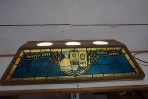 lot 763 image: Miller Lite Over The Bar Hanging Light