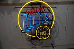 lot 792 image: Miller Lite Neon Sign