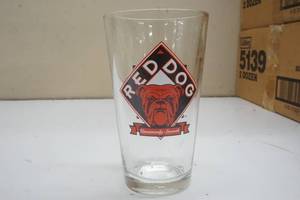 lot 71 image: Red Dog 160z Beer Glasses