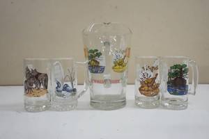 lot 103 image: Series 2 Schmidt Beer Pitcher and four mugs