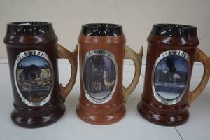 lot 126 image: Schmidt wood mug set, 1995 patented