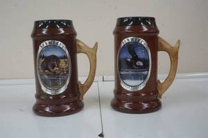 lot 127 image: Schmidt wood mug set, 1995 patented