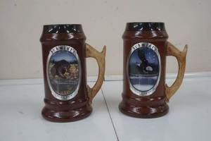 lot 129 image: Schmidt wood mug set, 1995 patented