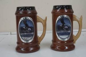 lot 130 image: Schmidt wood mug set, 1995 patented