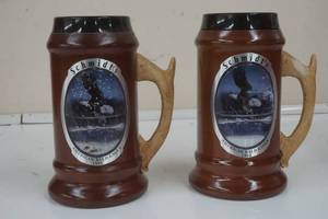lot 131 image: Schmidt wood mug set, 1995 patented