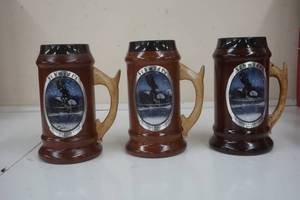 lot 134 image: Schmidt wood mug set, 1995 patented