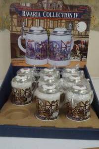 lot 136 image: Strohs Bavaria collection #4 stein with store display