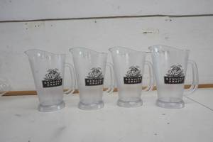 lot 742 image: Miller Genuine Draft Plastic Pitcher set of 4