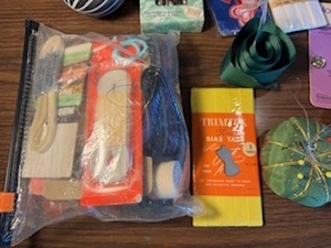 lot 49 image: Sewing Supplies includes vintage items