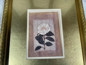 lot 78 image: White Rose and Red Rose Paintings