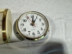 lot 98 image: Three SmallMiniature Clock - Westclock, Quartz, Miniature Brass Viviani