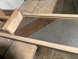 lot 121 image: Vintage Wooden Kraut Cutter