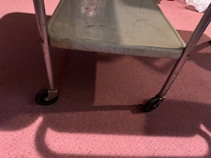 lot 148 image: Vintage Metal Household Utility Cart
