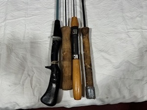 lot 154 image: Four Ice Fishing Rods (See photos for details)