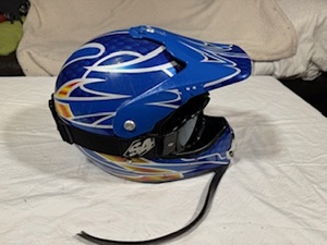 lot 156 image: KBC Motorcycle Helmet and S4 Goggles