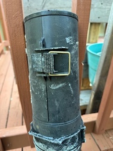 lot 187 image: Weatherproof Lockable Fishing Rod Holder
