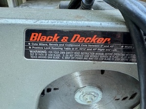 lot 191 image: Black and Decker Mitre Saw