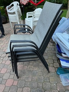 lot 197 image: Four Matching PatioDeck Chairs