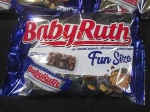 lot 392 image: (B-2) 3 Bags of Fun Size Baby Ruth Candy Bars Best by May 2024