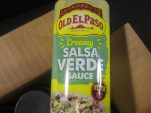 lot 396 image: (B-1) 8 Bottles Old El Paso Creamy Salsa Verde Sauce Medium 9oz Best by Feb 2024