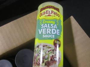 lot 397 image: (B-1) 8 Bottles Old El Paso Creamy Salsa Verde Sauce Medium 9oz Best by Feb 2024