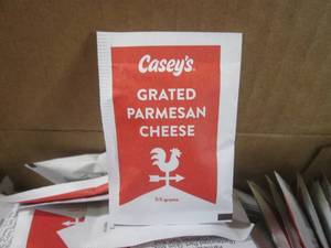 lot 438 image: (BR3) 200 Packets of Grated Parmesan Cheese Best by Sept 2024