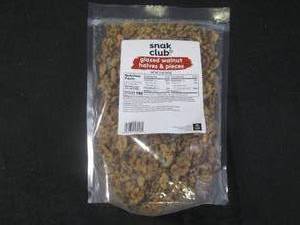 lot 452 image: (BR3) 2 Pound Bag of Glazed Walnut Halves & Pieces Best by March 2024