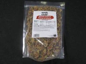 lot 453 image: (BR3) 2 Pound Bag of Glazed Walnut Halves & Pieces Best by March 2024