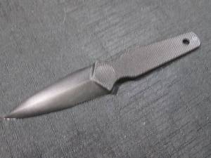 lot 25 image: (CNTR) Plastic Xytel Boot Knife  No Metal - 6 78 Overall Length