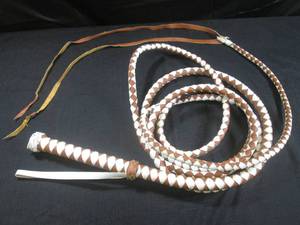 lot 31 image: (EW3) 20 Ft Leather Whip...