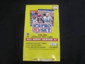 lot 65 image: (CS) Unopened Box The 1990 Official NFL Card Pro Set Series II