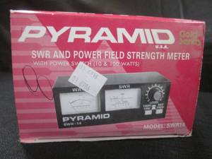 lot 141 image: (EC1) Pyramid SWR and Power Field Strength Meter Model SWR14 - New