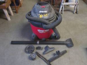 lot 146 image: (EW5) Shop-Vac WetDry Utility Vac with Accessories and Built-In Water Pump