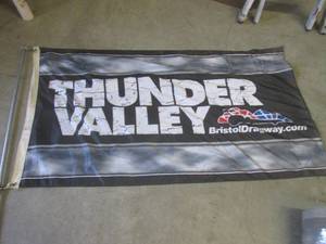 lot 152 image: (F-3) 3 ft x 5 ft Thunder Valley Flag with 10 ft Pole