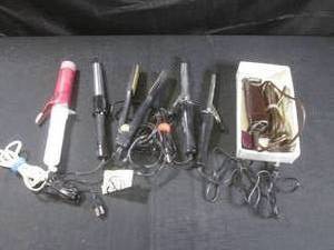lot 178 image: (CSB) Assorted Hair Irons and Electric Hair Clippers