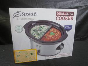 lot 199 image: (BS) Dual Slow Cooker  Warmer 16oz Each Side