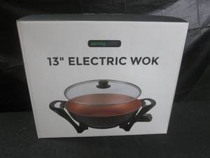 lot 202 image: (D-2) 13 Electric Wok...
