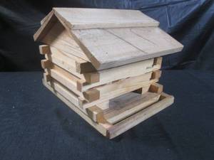 lot 226 image: (CSB) Wood Bird Feeder 14 x 11 x 10 H