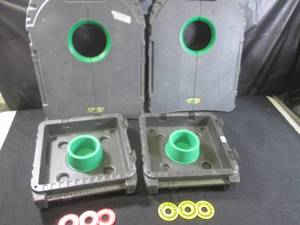 lot 227 image: (EW3) Go Gator Travel Cornhole and Ring Toss Games
