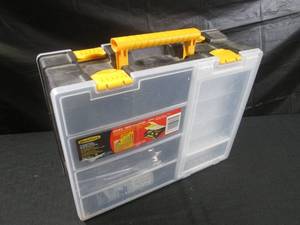 lot 268 image: (A-2) WorkForce Double-Sided Organizer with Assorted Drill Bits Etc