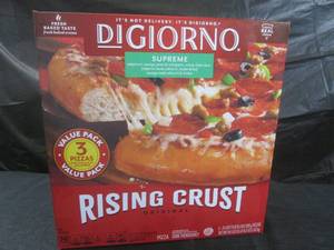 lot 304 image: (FRZ) Frozen Digiorno Supreme 3 Pizza Value Pack Rising Crust Original Best by July 2024