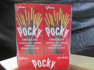 lot 319 image: (B-1) 20 Boxes Pocky Chocolate Cream Covered Biscuit Sticks Best by Feb 2024