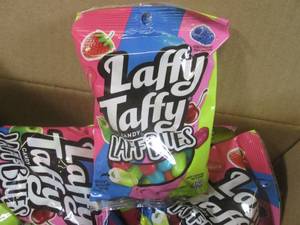 lot 338 image: (C-1) 12 Bags Laffy Taffy Laff Bites 3oz Past Date
