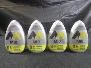 lot 342 image: (B-1) 4 MiO Lemonade Liquid Water Enhancer 3.24oz Best by March 2024