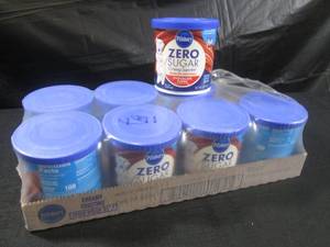 lot 350 image: (C-1) 8 Pillsbury Zero Sugar Creamy Supreme Chocolate Fudge Frosting 15oz Best by Feb 2024