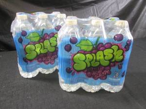 lot 355 image: (C-1) 2 - 6-Packs Splash Blast Acai Grape Flavored Water Beverage 16.9oz